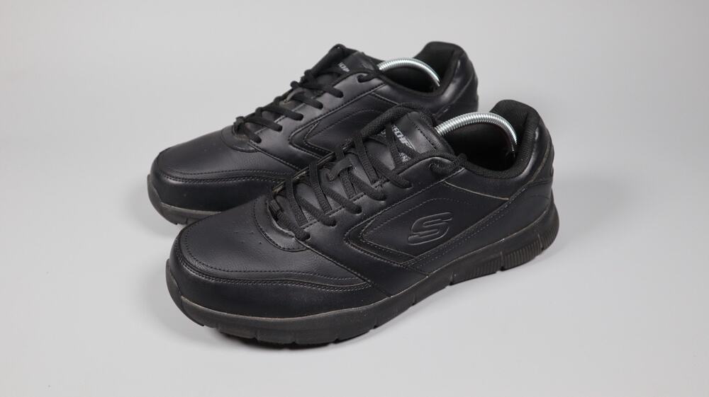 Skechers Men's Nampa Food Service Shoe Black Wide Slip Resistant Size 12